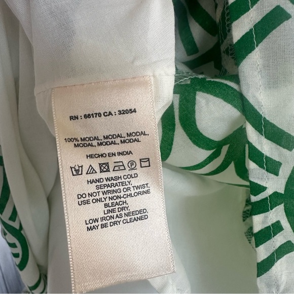 🌴 Maeve Green Sleeveless Ln f Tank Top, Size S - Picture 7 of 10